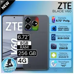 ZTE - Celular Blade V60 6.72" Pulg. 8GB RAM 256GB Android 13+ Regalo