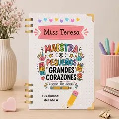 M MATIX SHOP - Matix - Regalos Personalizados Dia del Maestro - Libreta Personalizada