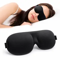 GENERICO - Antifaz para Dormir 3D con Contorno de Ojos Bloquea la Luz