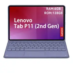 LENOVO - Tab P11 2nd Gen 6GB+128GB WiFi 11.5 Gris+ Teclado Púrpura