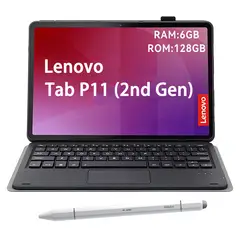 LENOVO - Tab P11 2nd Gen 6GB+128GB WiFi 11.5 Gris+ Teclado Negro+ Lápiz
