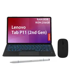 LENOVO - Tablet Tab P11 2nd Gen 8GB+256GB 11.5+Teclado Negro retroiluminado en color+Lápiz+Mouse