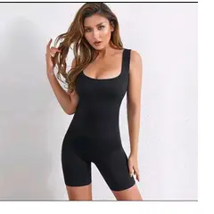 ITELSISTEM - Faja Moldeador de Cuerpo Body Completo levanta pompis sin costura Reductor cintura black