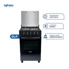 AGHASO - Cocina de pie 4 Hornillas con horno Vital GLP
