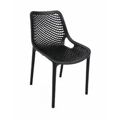 GENERICO - Pack de 4 Sillas modelo Kenia color NEGRO