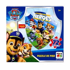 PAW PATROL - Rompecabeza Piso 72 Piezas - Original