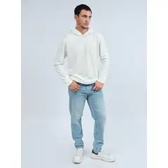 ISAGUE - POLERA CAPUCHA WAFLE