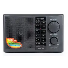 GENERICO - Radio AM FM Yuntel YKF 18BT USB BT Negro
