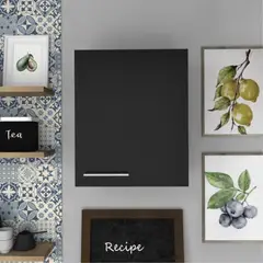 TUHOME - Mueble De Cocina Aereo 1 Puerta Manchester Wengue 60,0x50,0x33,5 Cm
