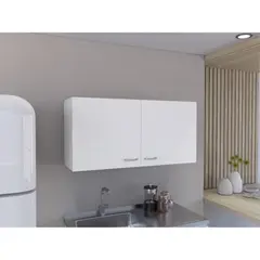 TUHOME - Mueble De Cocina Mural Napoles 100 Cm Blanco 2 Puertas