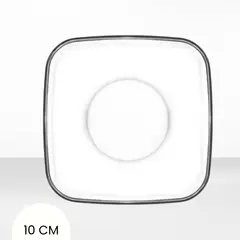 LAV - Plato de vidrio cuadrada 10 cm 12 piezas