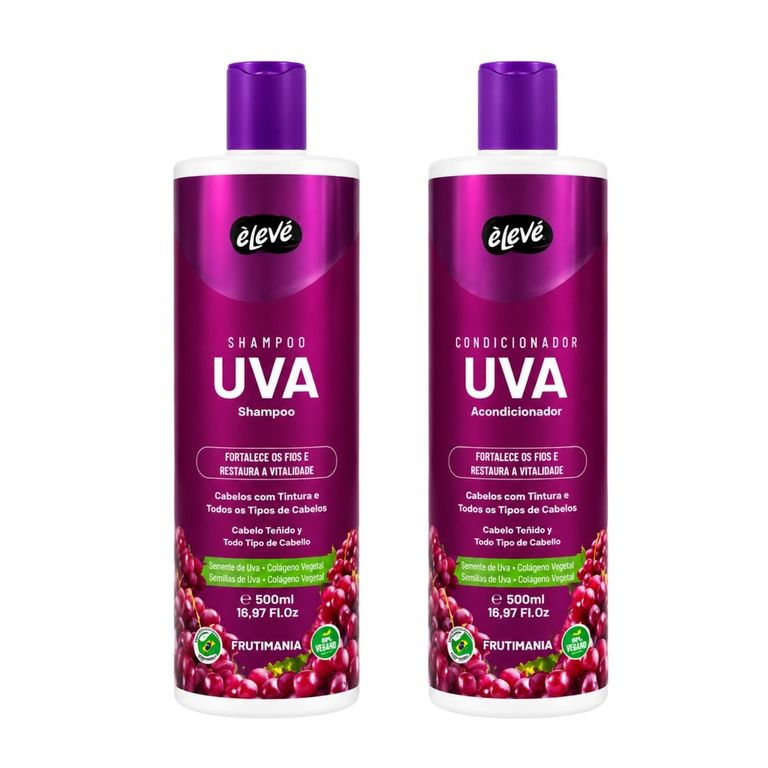 Pack Shampoo Y Acondicionador Uva 500 ml - ELEVE