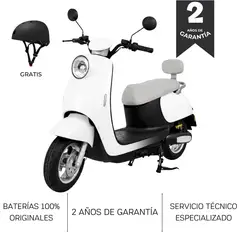MOVEEN - MOTO ELECTRICA URBAN VINTAGE PRO 1000W COLOR BLANCO + CASCO GRATIS