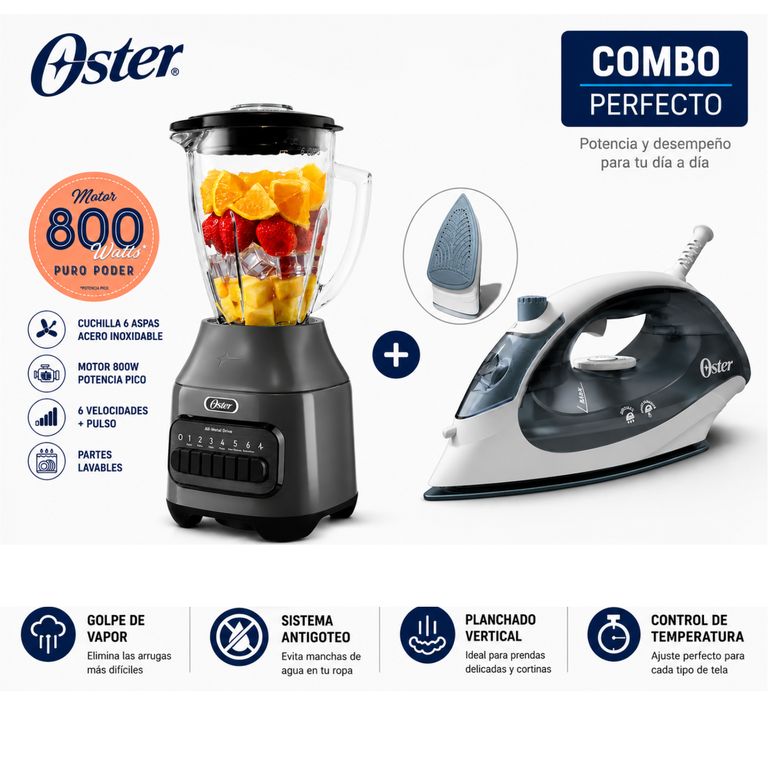 Licuadora BLSTPEG-GPB 1.5L 6 VELOCIDADES + PALCHA