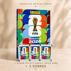 PANINI - ALBUM PASTA DURA MUNDIAL FIFA + 3 SOBRES DE FIGURITAS