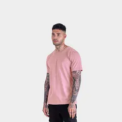 PAPIROS DENIM - Polo Básico Hombre Cuello Redondo 100% Algodón Regular Fit