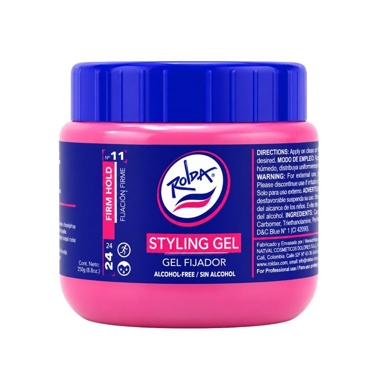Gel Fijador Capilar Rojo 120 gr - ROLDA