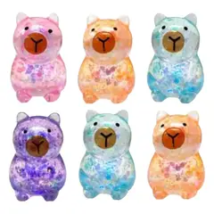 GENERICO - Pack x 2 Squishy con Escarcha Capibara