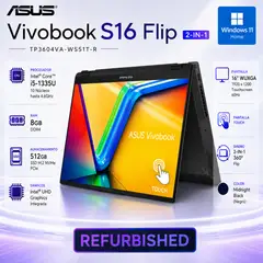 ASUS - LAPTOP VIVOBOOK S16 FLIP 2-IN-1 TP3604VA-WS51T-R CORE i5 8GB RAM 512GB SSD TOUCHSCREEN W11 - REFURBISHED