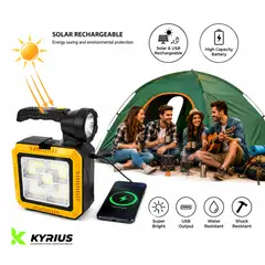 NO LOGO - PACK KIT LUZ SOLAR CON CAJA DE HERRAMIENTAS CON TIENDA VERDE CON COBERTURA