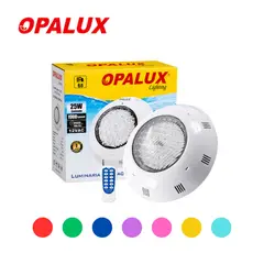 OPALUX - Luz para Piscina LED Multicolor 25W IP68 Reflector Sumergible para Adosar