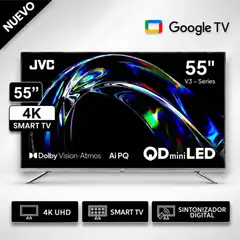 GENERICO - Televisor JVC 55 Pulgadas QD MINILED 120HZ Google TV LT-55KM958 (Modelo 2025)