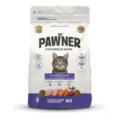 PAWNER - Cat Con Pollo Y Salmon Esterilizados Ad 8Kg