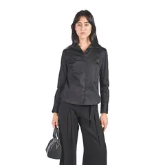 MICHELLE BELAU - Blusa manga larga con cuello camisero