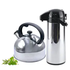 Ichimatsu - Combo Tetera de acero inoxidable 3lt + Termo Sifon 1.9lt
