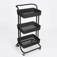 GENERICO - Carrito Organizador Multiuso De 3 Niveles Con Ruedas