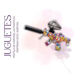 GENERICO - Pistola de juguete automática de hidrogel - presenta un diseño colorido estilo grafiti.