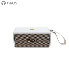 Teros - Parlante inalámbrico Legacy 6052, 40W, BT 5.3, 4000 mAh, USB, TF, Aux, Beige