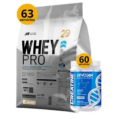 EVOGEN - Whey pro 5 kg Proteína whey vainilla + Creatina 300gr