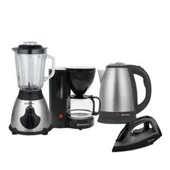 Imaco - Cuatri-combo Licuadora + Hervidor + Cafetera + Plancha