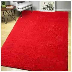 GRETAIL - Alfombra De Felpa Piso Decorativo 200cm x 140cm Roja