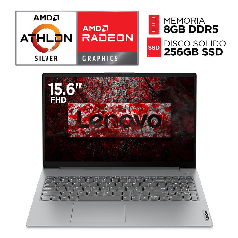 Laptop Amd Athlon Silver 7120U DDR5 8GB SSD 256GB Pantalla 15,6 pulgadas