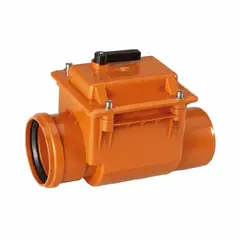 GENERICO - Valvula Check antiretorno PVC alcantarillado 110 mm – 4″ para desagüe