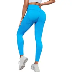 GENERICO - Leggings De Yoga De Cintura Alta color CELESTE