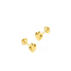 BALIQ - Aretes Flor de Loto Oro 18K