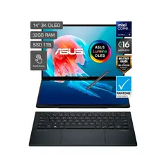 ASUS - LAPTOP ZENBOOK  2 EN 1 CORE ULTRA 9 185H 32GB 1TB SSD 14'' OLED WIN 11