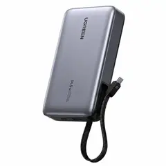 UGREEN - Power Bank PB551 20000 Mah 145W Cable Integrado Pantalla LED Para Laptops