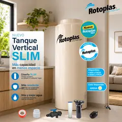 ROTOPLAS - Tanque Vertical Slim 1000L