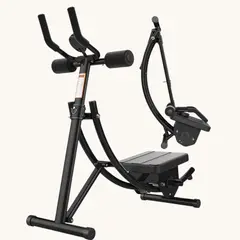 GENERICO - Maquina Abdominales Plegable Coaster Shaper Cruncher Negro