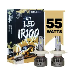 GENERICO - Foco Led Iron Dakar IRX 55W H4 Luz Alta Baja 12v Auto