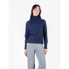 MICHELLE BELAU - Chompa manga larga con cuello alto