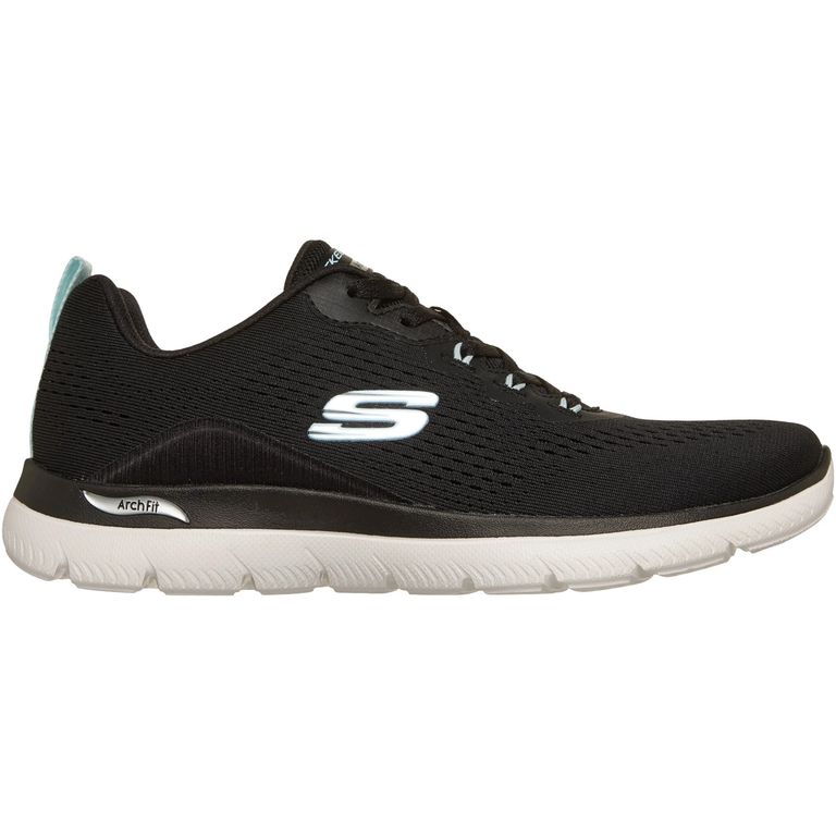 Zapatilla Arch Fit Summits-Daily Flow 150754BKLB Negro para Mujer