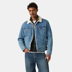 LEVIS - Casaca Hombre Type 3 Sherpa Trucker Azul