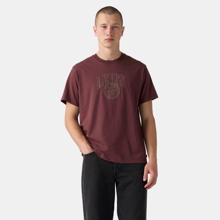 Polo Hombre Relaxed Fit Tee Burdeo