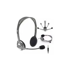 LOGITECH - AUDIFONO CON MICROFONO H111 PLATA