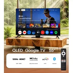 BLACKLINE - Televisor QLED 55 UHD 4K Smart TV BL55-T6210QD